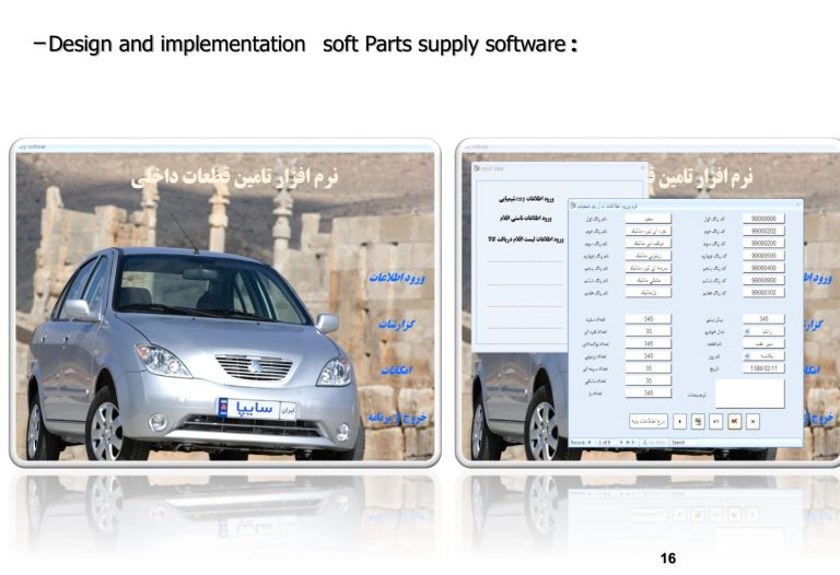 Work sample: Design and implementation of parts supply software