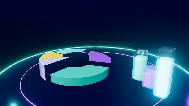 Resource allocation planning – 3D illustration