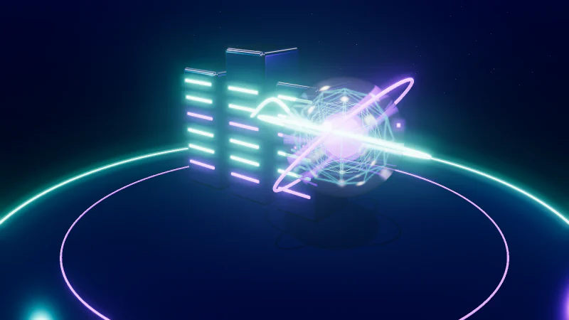 Information systems & smart assistants – 3D illustration
